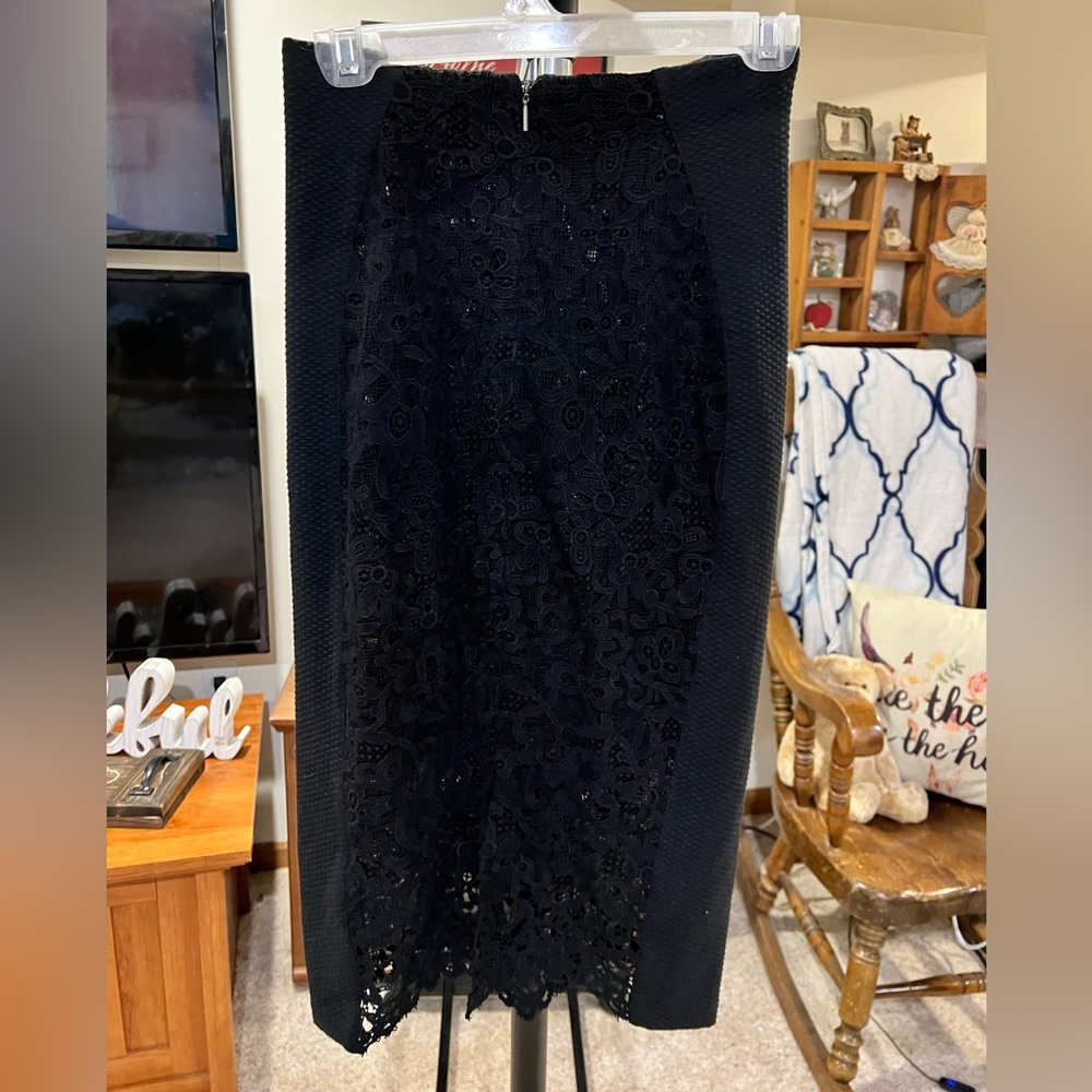 NWT Rebecca Taylor black skirt size 0 - Picture 2 of 7